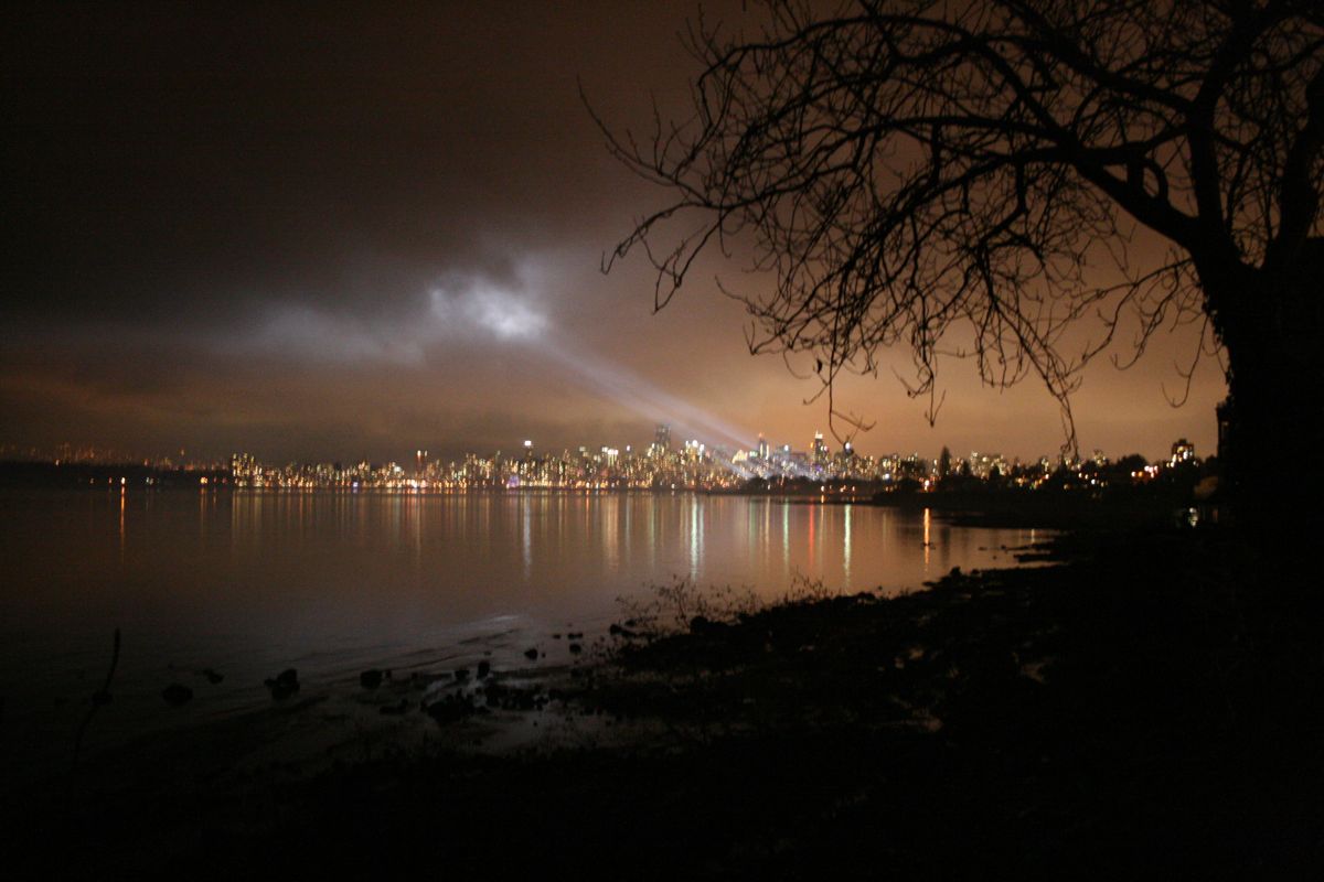 Downtown Vancouver from Jericho Beach, a couple blocks from my house