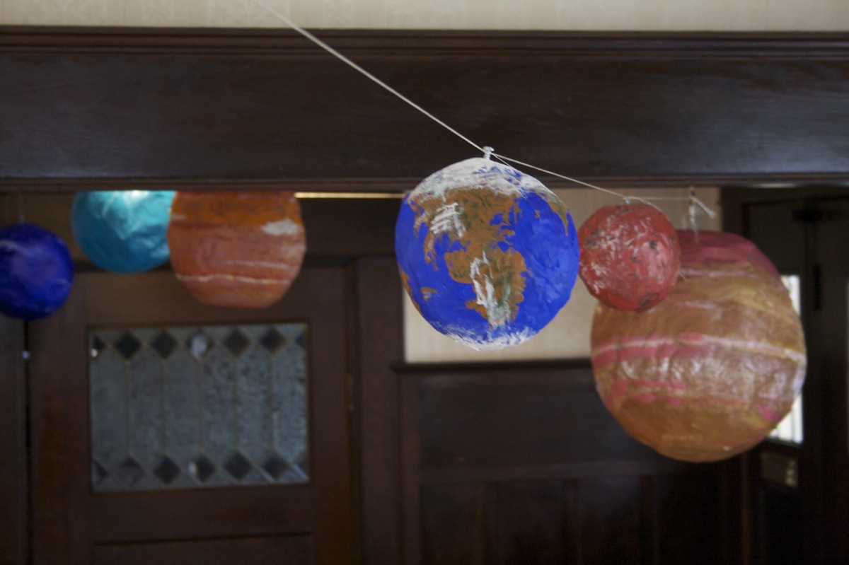 Most of the solar system. Try as I might I couldn't fit Mercury and Venus into the shot. But you get the idea.